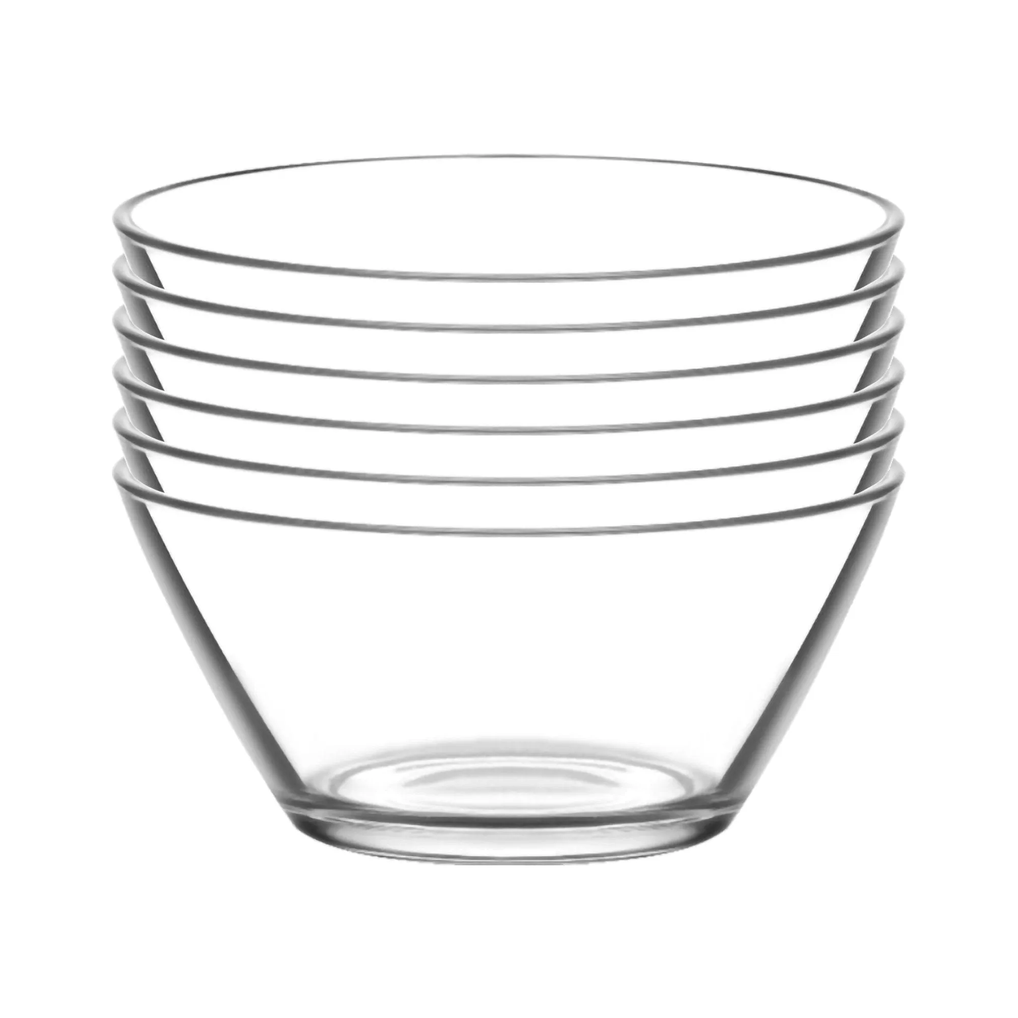 10.5cm Vega Glass Serving Bowls - Pack of Six - By LAV