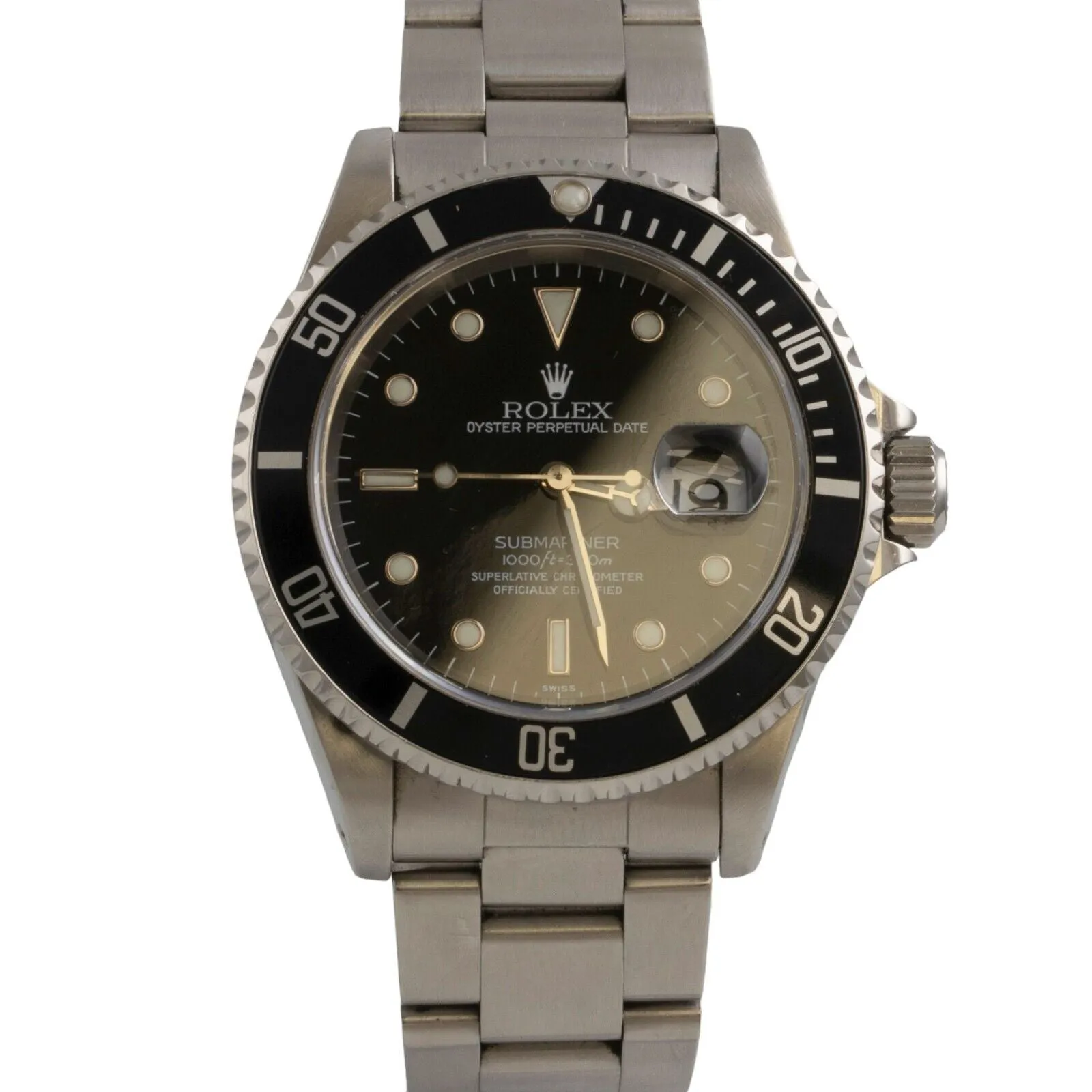 Rolex Submariner 1999, 40mm Stainless Steel Watch with Black Dial, Model 16610 - Includes Original Box & Papers