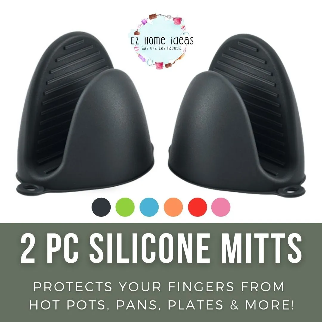 2 pcs Silicone Mitts