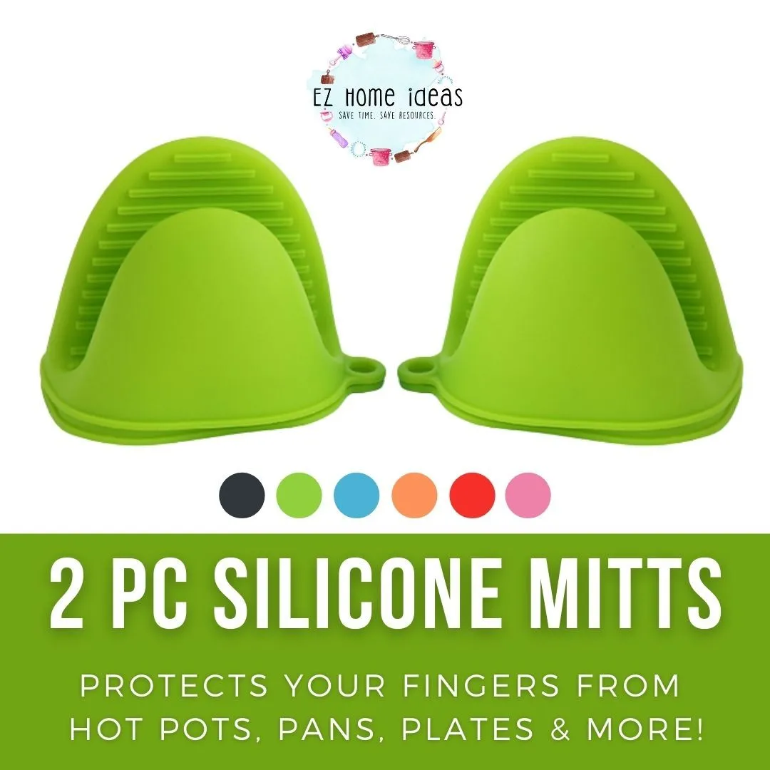 2 pcs Silicone Mitts