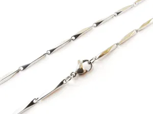 20"/24"/28" Stainless Steel Necklace, 2mm Prism Style | 20"/24"/28“ 不鏽鋼項鏈 2mm 長方形鏈