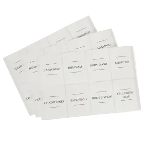 24pc Soap Dispenser Labels Set - Pack of 3 - By Harbour Housewares