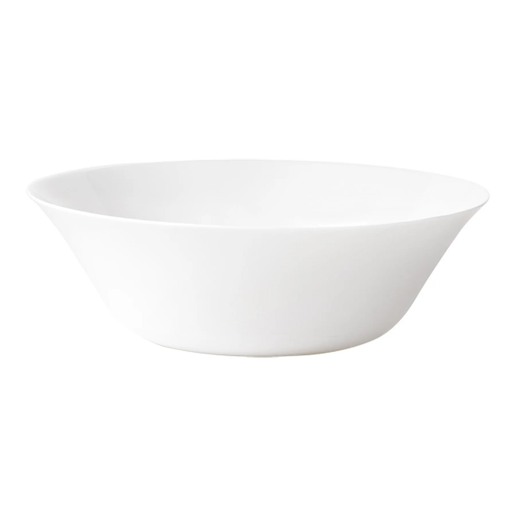 27cm White Moon Glass Salad Bowls - Pack of Six - By Bormioli Rocco