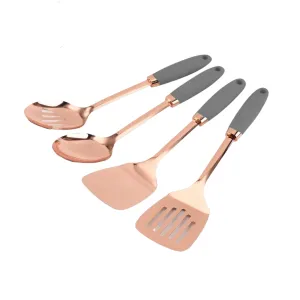 4pc Copper Plated Stainless Steel Kitchen Utensils