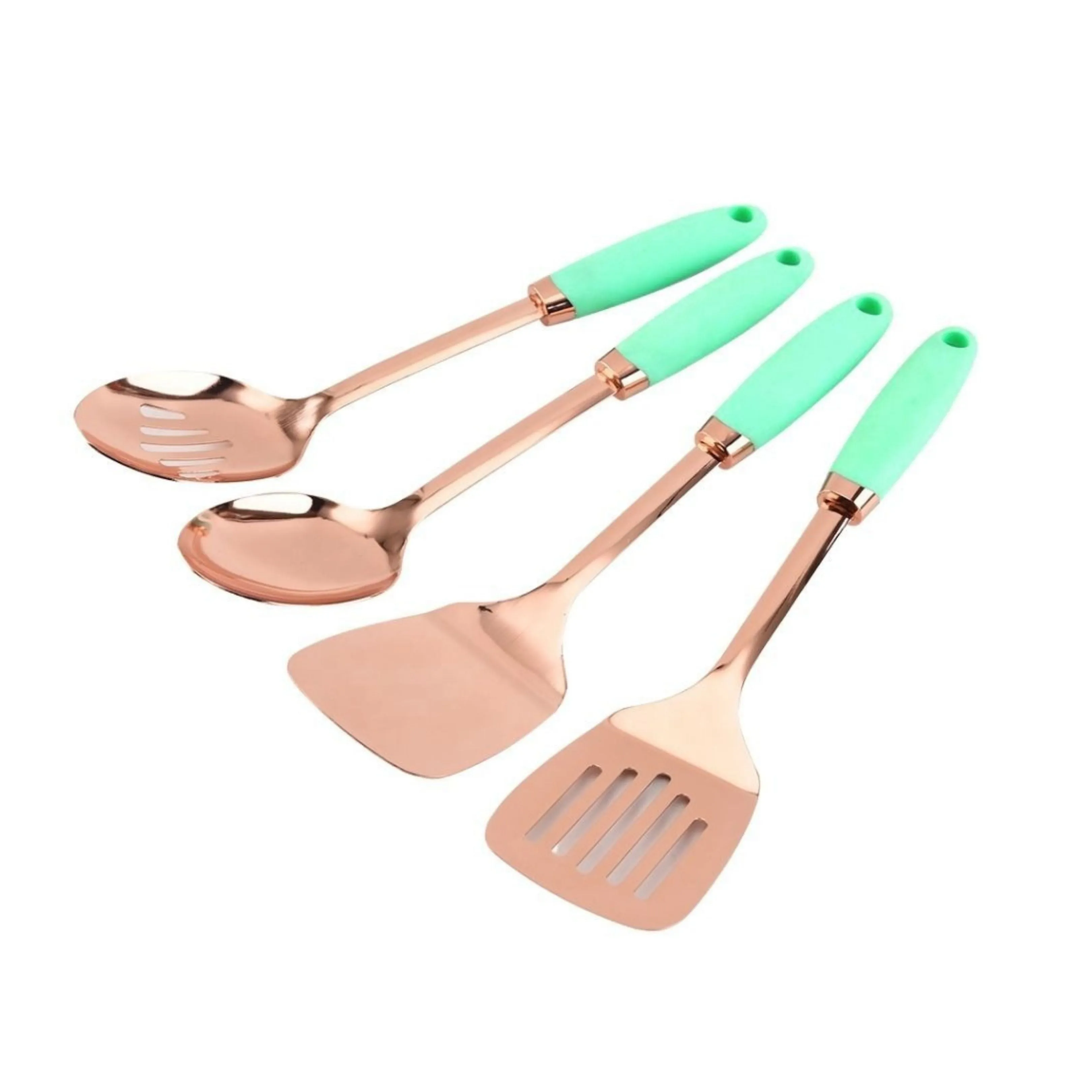 4pc Copper Plated Stainless Steel Kitchen Utensils