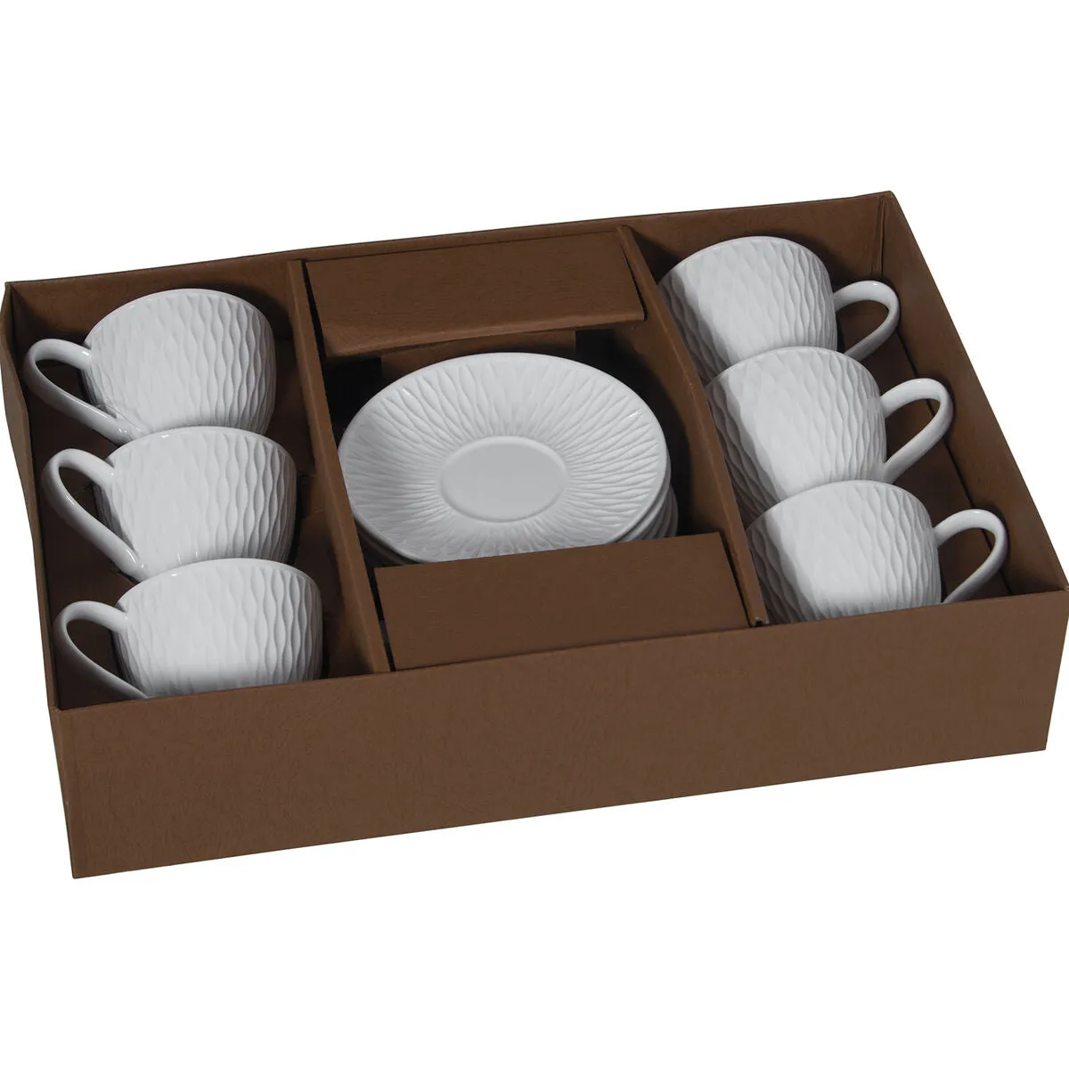 6 Piece Coffee Cup Set Alexandra House Living Porcelain 200 ml