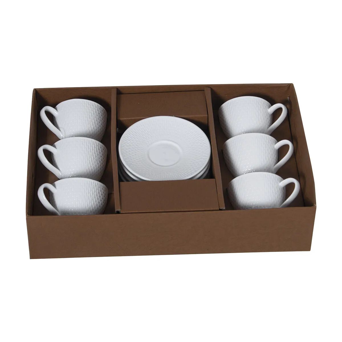 6 Piece Coffee Cup Set Alexandra House Living Porcelain 90 ml