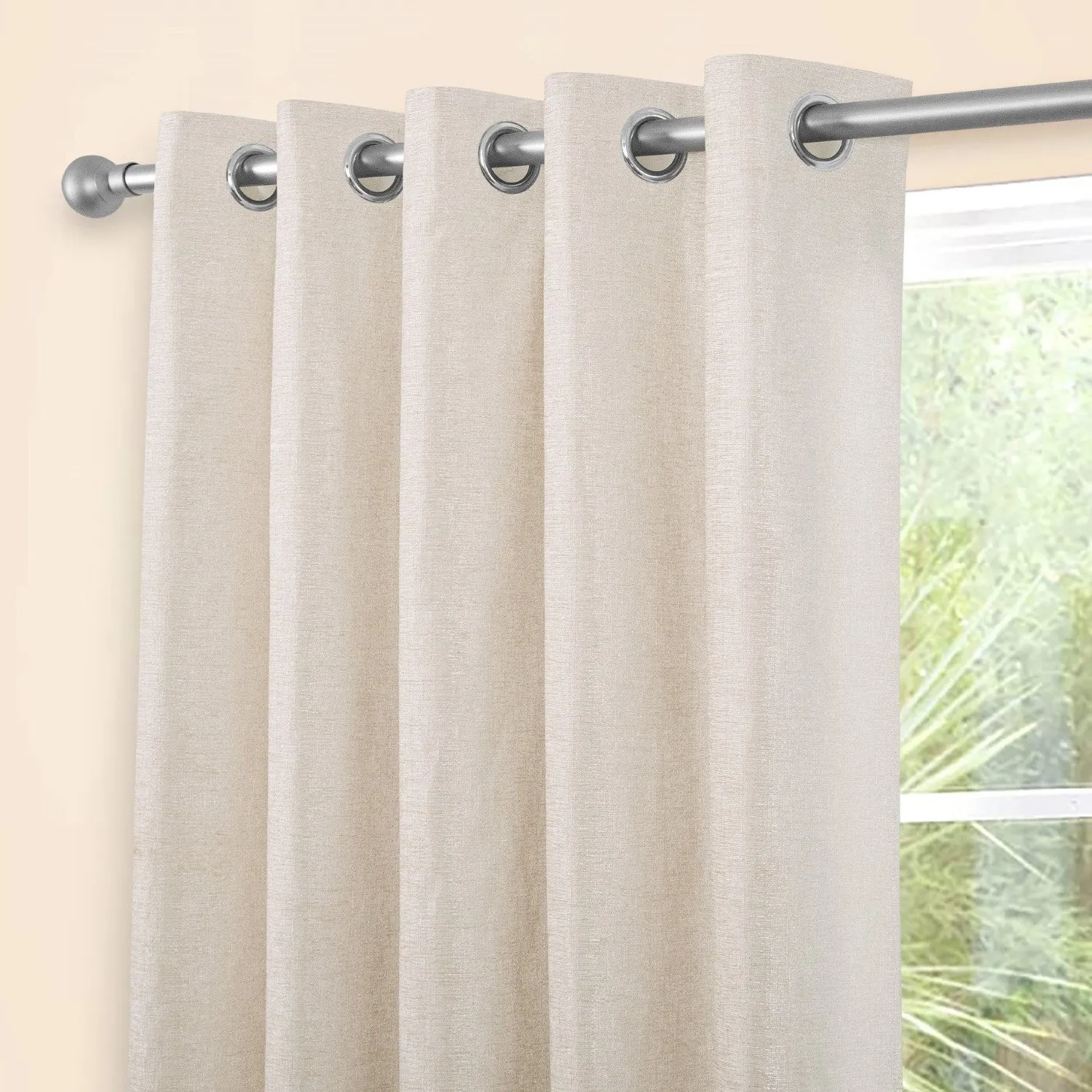 Amberley Natural Thermal Eyelet Curtains