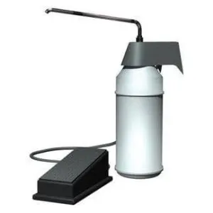 ASI 0349 Commercial Foot Operated Liquid Soap Dispenser, Countertop Mounted, Manual-Push, Plastic - 4" Spout Length