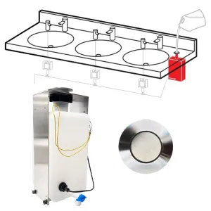 ASI 0387 Top Fill, Multi-Feed - Vanity Mounted Fill Port w/ 6L Under Vanity Tank for 0338 & 0389