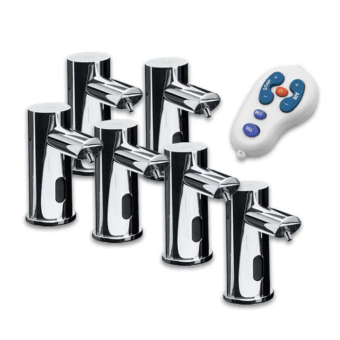 ASI 0394-6-1A EZ Fill - Stand Alone FOAM Soap Dispenser (Batt./not incl) Polished Finish, 1L(6 Pack  Remote Cntrl)