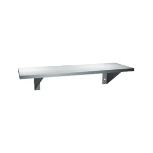 ASI 0692-860 Shelf - Stainless Steel - 8"D X 60"L - Surface Mounted