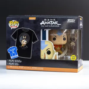 Avatar The Last Airbender Element Bending (Glow in the Dark) Pop! Vinyl and Tee Set