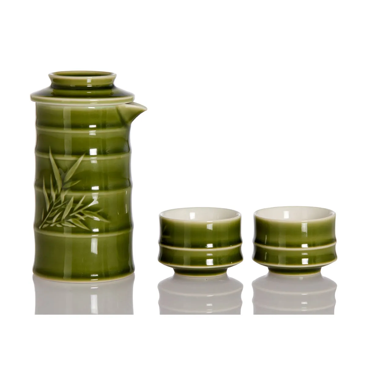 Bamboo Kung Fu Tea Set ( 1 Pot with 2 Cups )