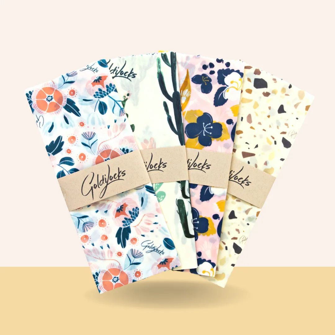 Beeswax Food Wraps: Extra Large Bundle