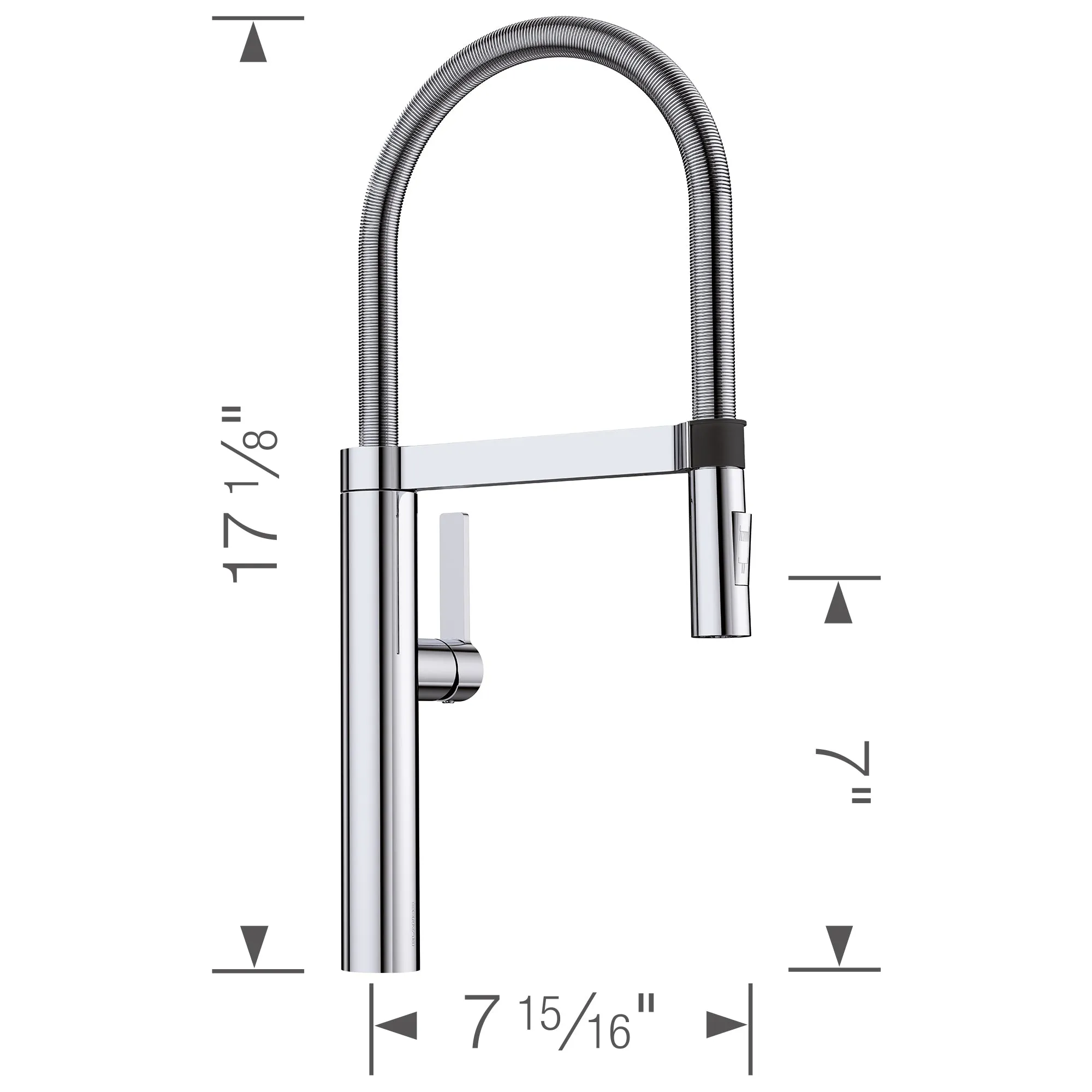 BLANCO Blancoculina Mini Pull-Down Kitchen Faucet