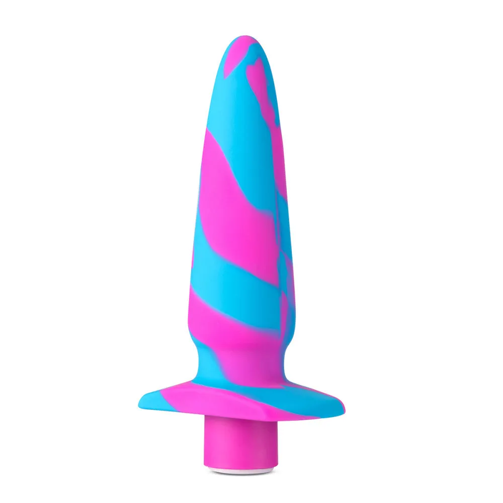 Blush Avant Vibrotize Vibrating Silicone Anal Plug Fuchsia