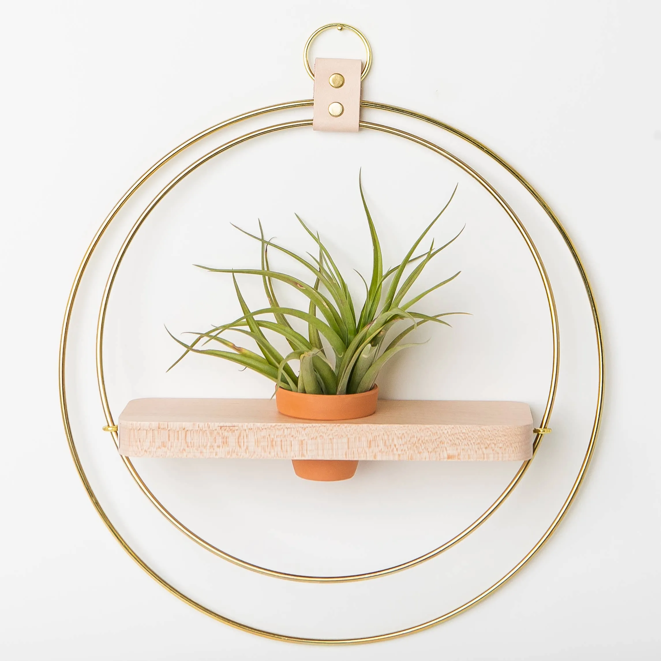 Braid & Wood Plant Shelf gold (Classic Shimmer)