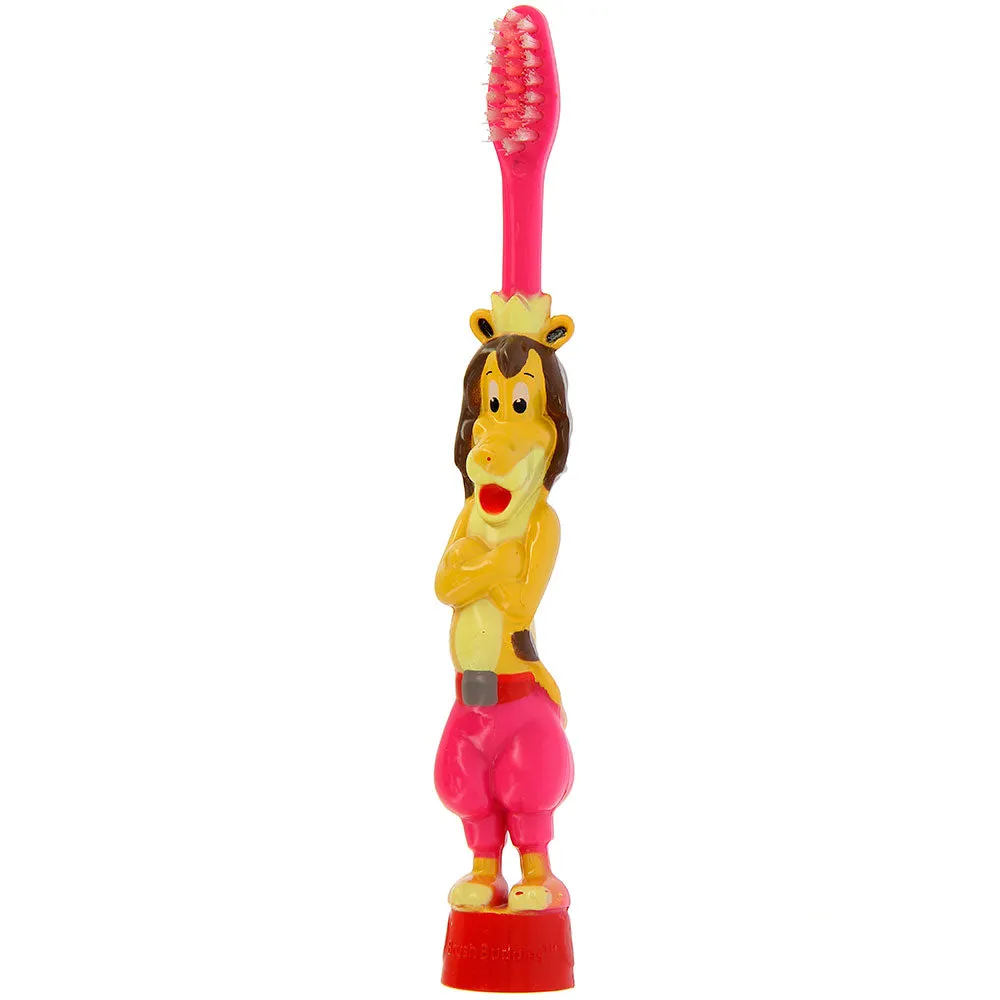 Brush Buddies Stand-in Leo (Lion) Toothbrush- Pink