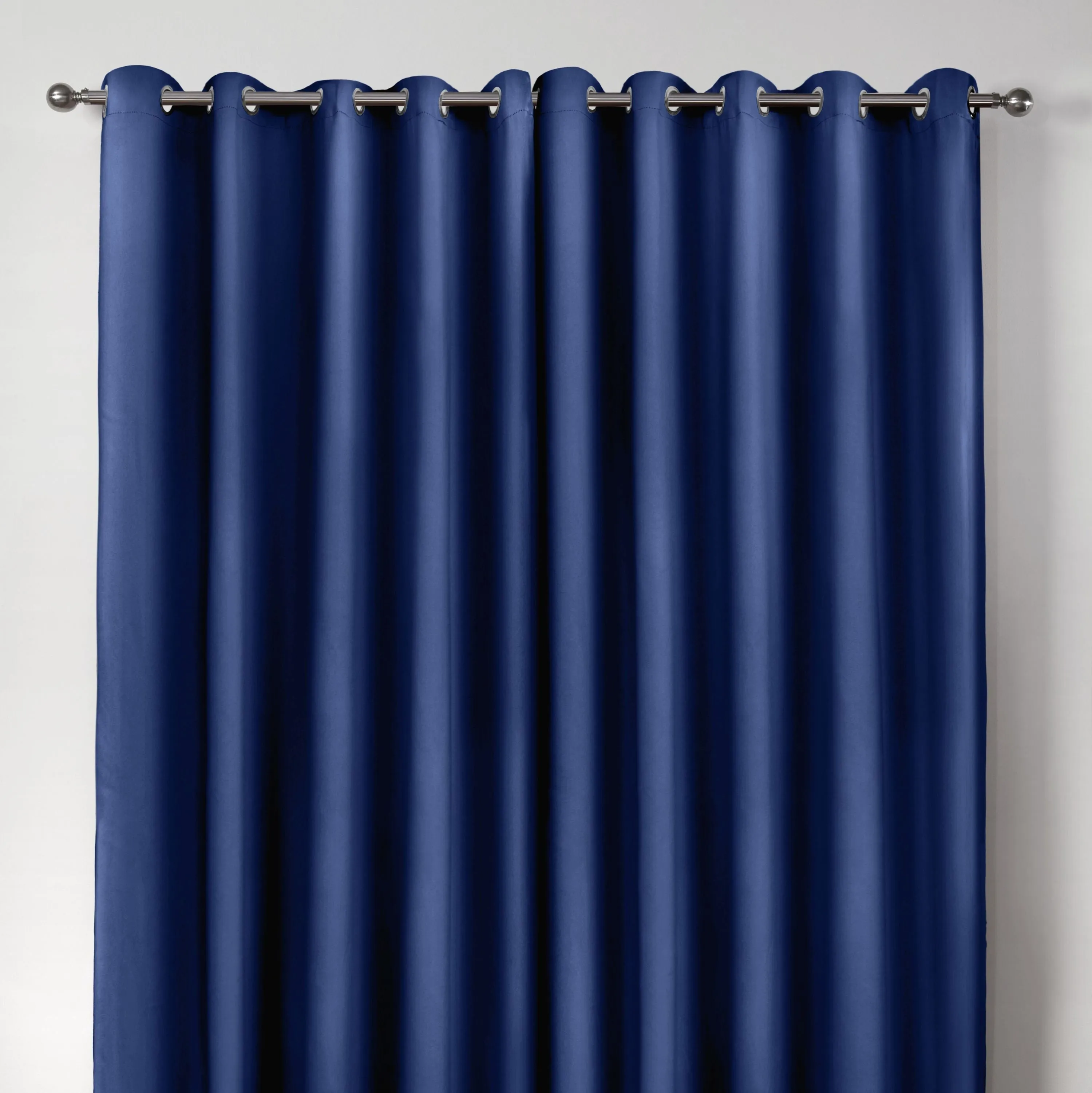 Cali Navy Blue Thermal Blackout Eyelet Curtains