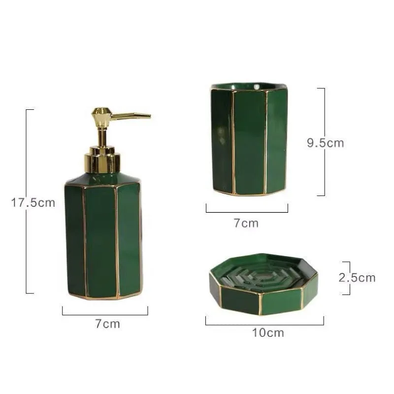 Ceramic Set 4-piece Bathroom Set Bathroom Decoration Accessories