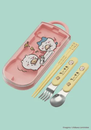 Chiikawa Utensil Set: Chopsticks, Fork & Spoon