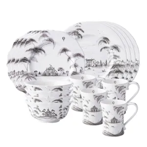 Country Estate 16pc Place Setting - Flint Grey