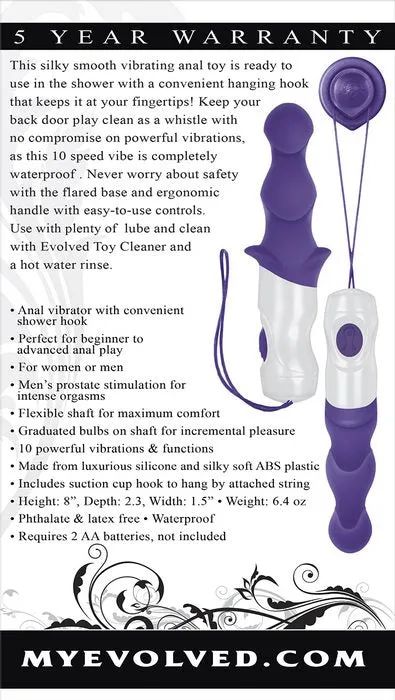 (d) Wet & Wild Anal Vibrator W Shower Hook