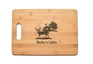 Deer Season Camp Kitchen Chef Baker Engraved Cutting Board CB48