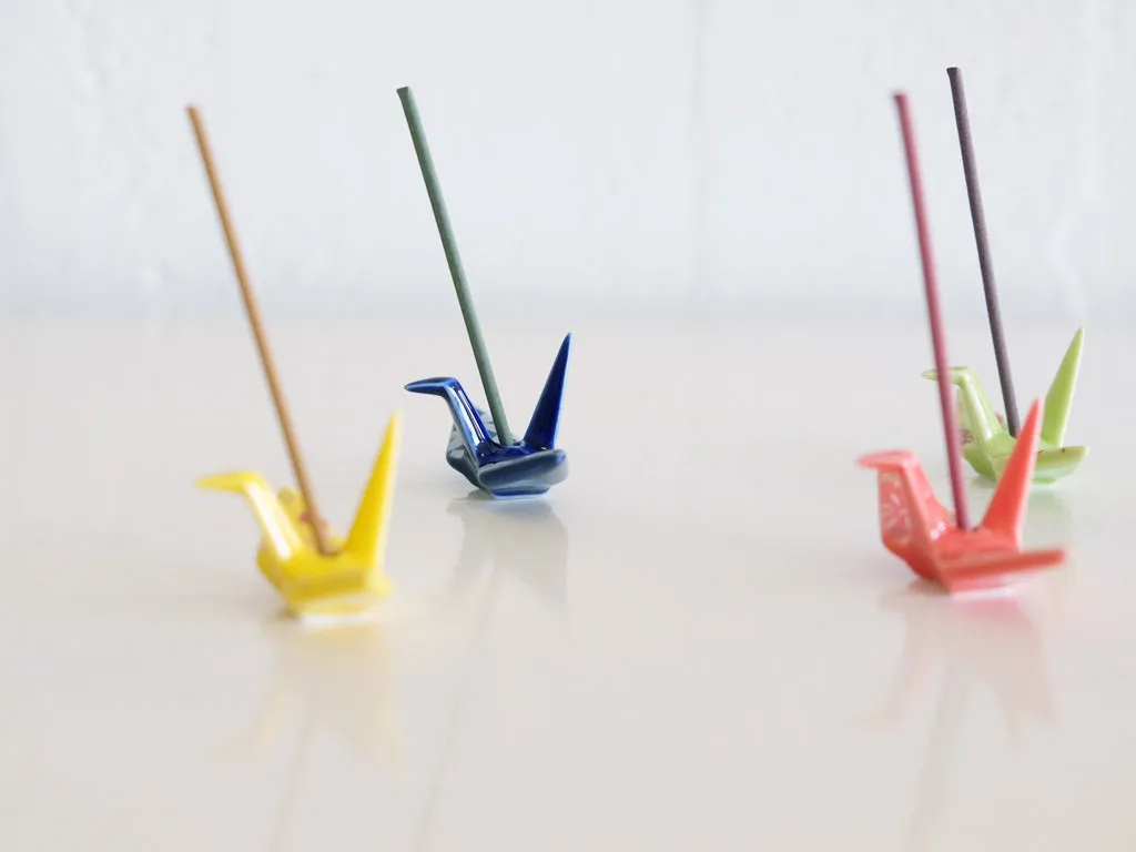 Kosaido Incense Holder: Orizuru (Crane)