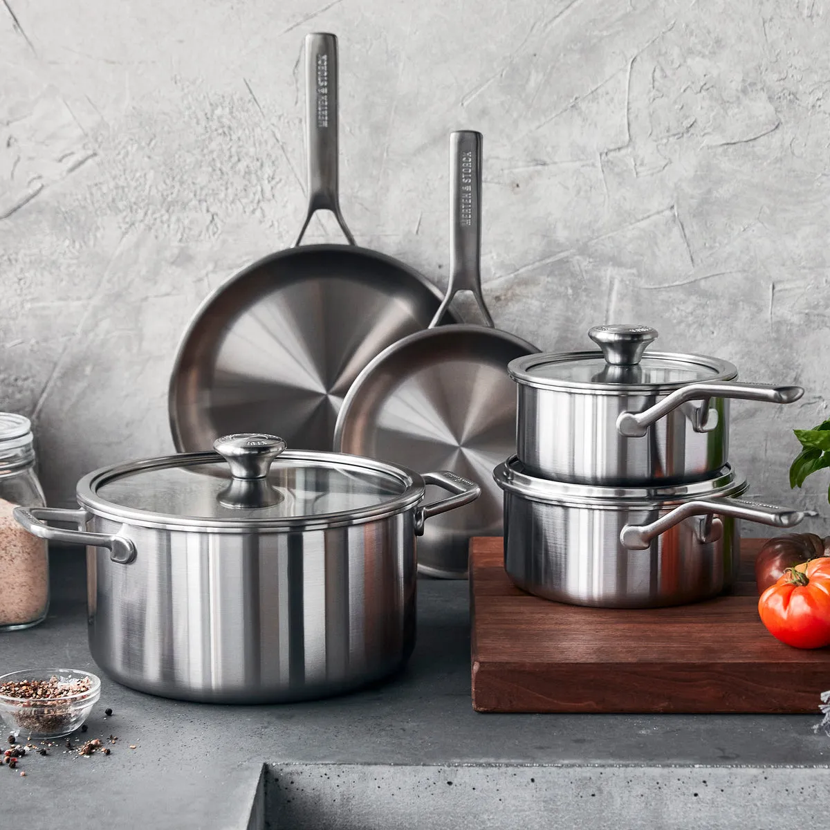 Merten & Storck Stainless Steel 8-Piece Cookware Set