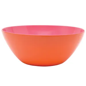 Orange/Pink Two Tone Large Bowl