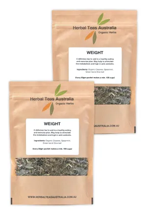 Organic Weight Metabolism Herbal Tea 2 Pack - Makes 200 Cups