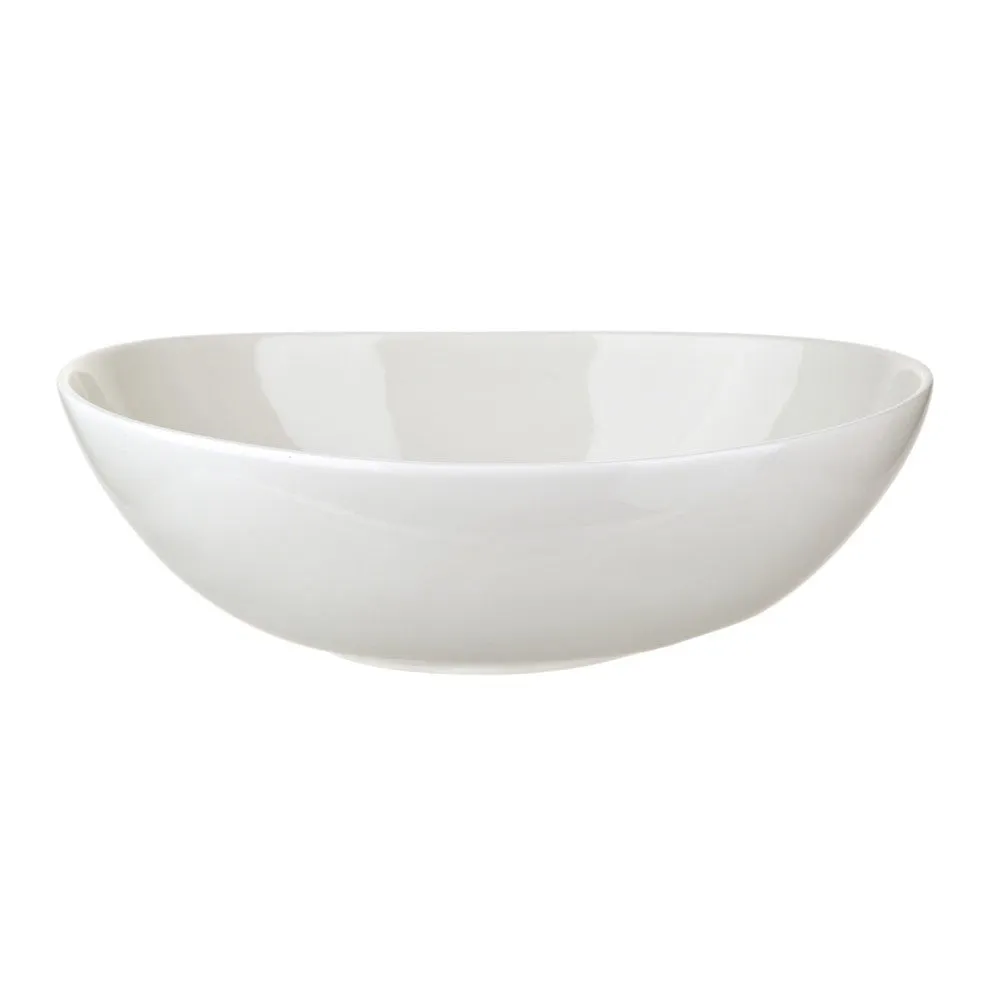 Porcelain Bowl Oval 35x24.8X12.5cm White