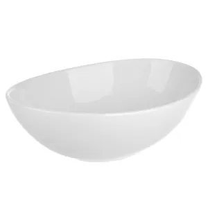 Porcelain Bowl Oval 35x24.8X12.5cm White