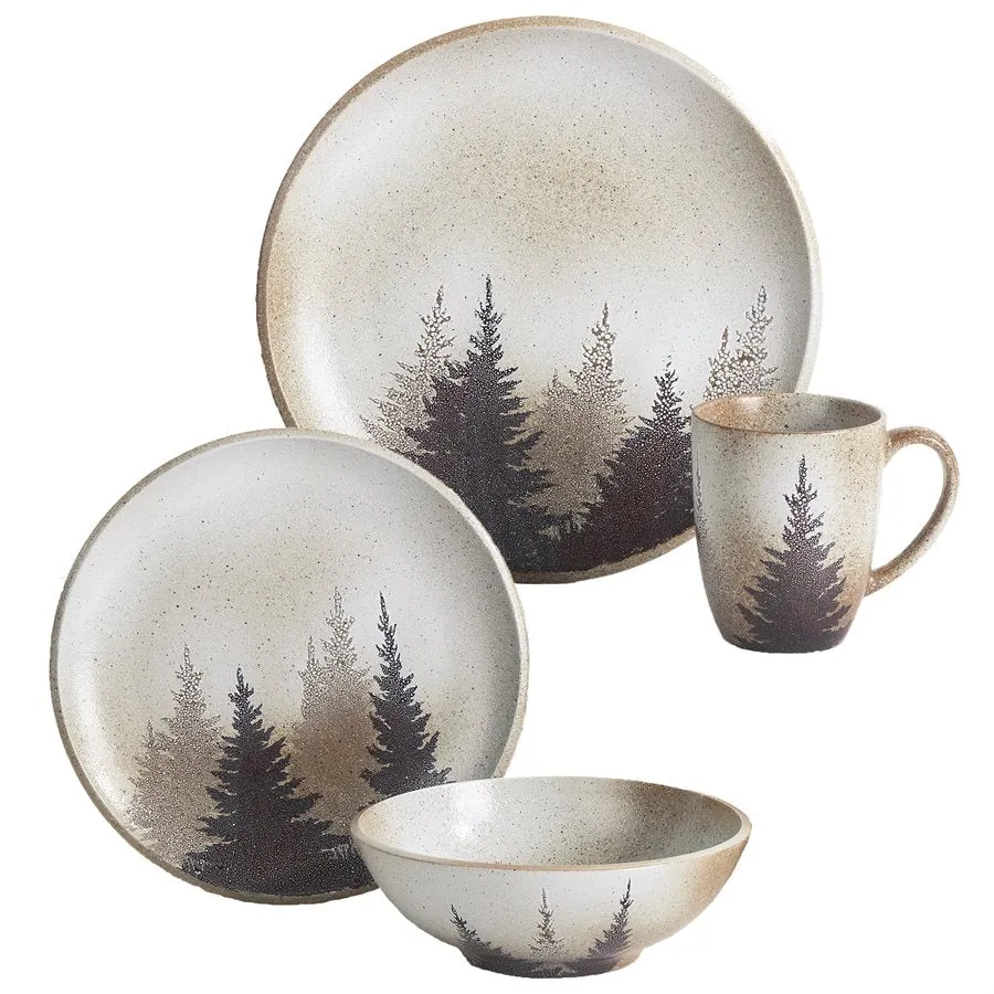 "Clearwater Pines" 16-Piece Dinnerware Set