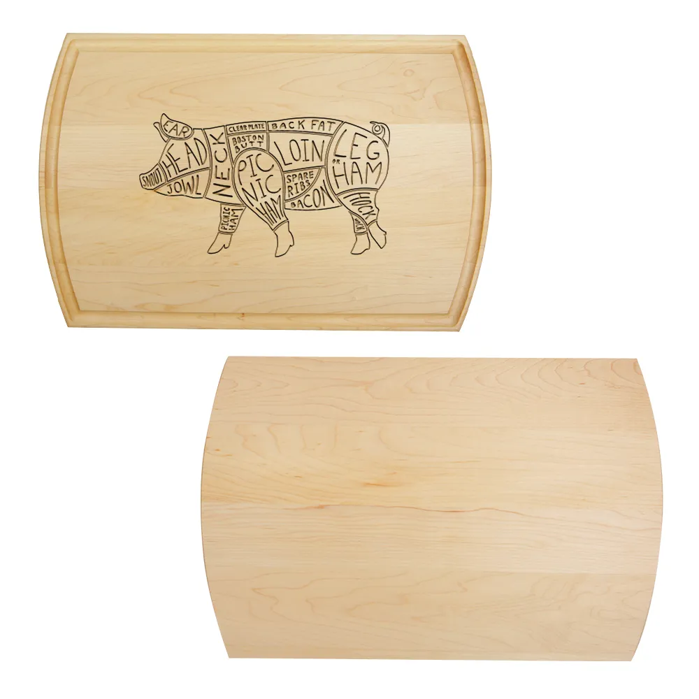 "Pork Cuts" Cutting Board