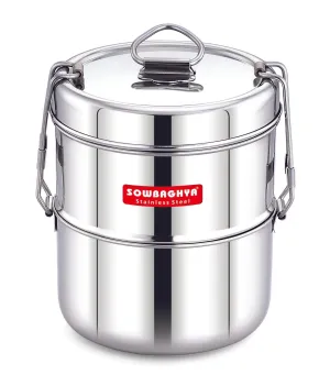 Stainless Steel Lunch Box -Double