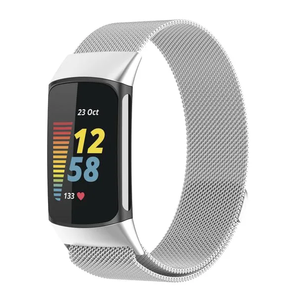 Stainless-Steel Mesh Band for Fitbit Charge 5