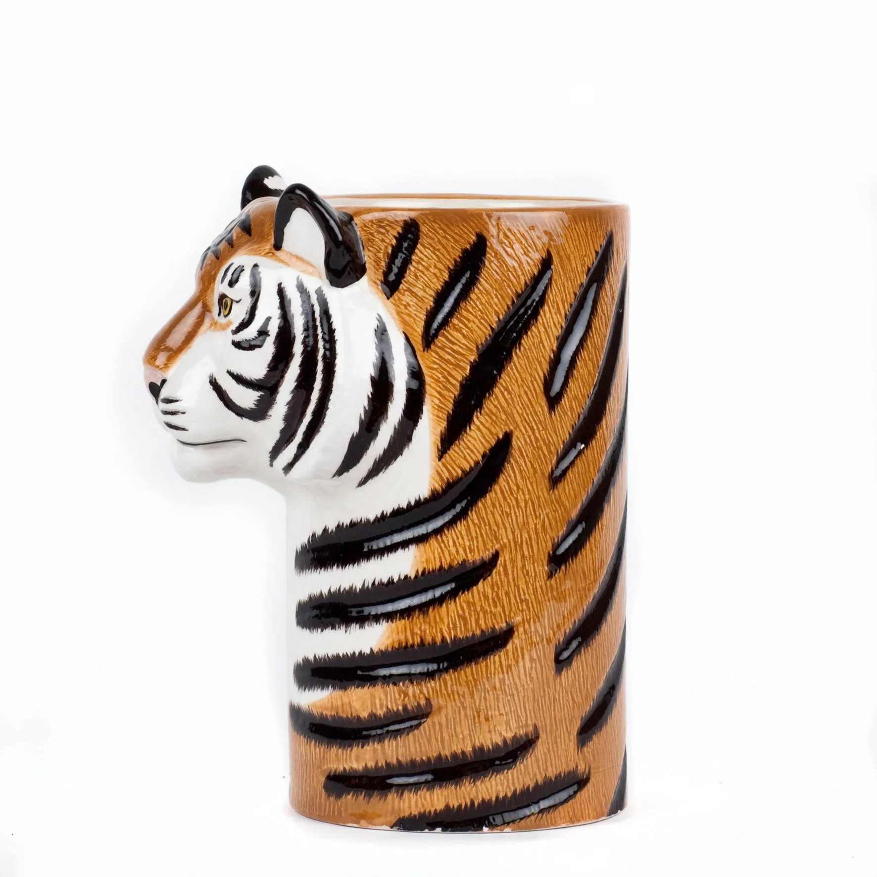 Tiger Utensil Pot by Quail Ceramics