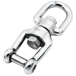 Type 316 Stainless Steel Eye x Jaw No-Snag Pin Swivel